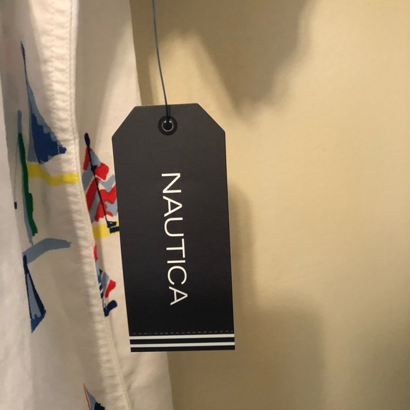 Nautica classic fit boat print camp shirt XXL - Picture 8 of 9